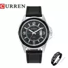 Curren-Relógio Quartz Masculino, Relógios de Fábrica, Moda de Luxo, Relógio de pulso casual, Data Watch