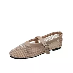 Sandálias femininas MS Hollow, sapatos de praia rasos, sapatilhas retros, sapatilhas femininas, conforto, verão, marcas de luxo, novas