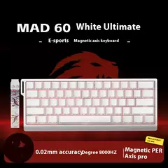 Imagem do Madlions mad 60/68he teclado de interruptor magnético com fio teclado para jogos troca quente gatilho rápido teclado personalizado acessórios para jogadores de pc