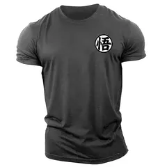 Camiseta masculina Goku estampada de manga curta, moletom com gola O, roupas femininas, camiseta casual, streetwear, treino, verão na internet