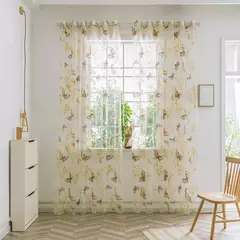 Tule Floral em Cortinas Puras, Tratamento Janela, Painel Persianas, Sala de estar, Quarto, Cozinha, Sombra, Roxo, Peônia na internet