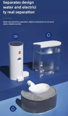 Dispensador de água para gatos, fonte de água móvel desconectada, alimentador de água automático para cães de estimação, bebedor para animais de estimação, fonte para gatos - loja online