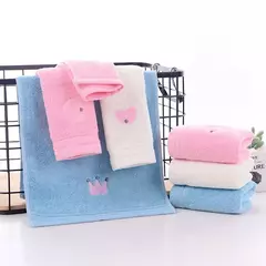 Toalhas de banho de algodão bonito para bebê, Toalha absorvente macia para crianças, Toalha para crianças, Toalha de banho, 50x25cm na internet