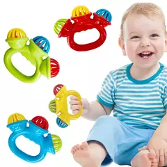 Bebê recém-nascido chocalho bola brinquedos, segurando a mão Bell, brinquedos sensoriais, materiais de segurança para crianças, 0-24 meses, 4pcs na internet