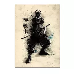 Japonês Samurai Canvas Pintura Wall Art, Cartazes e Impressões de Personagem, Decoração para Casa, Imagem para Sala, Quarto Estética