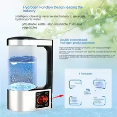 Chaleira Elétrica Rica em Hidrogênio, Gerador Rico em Hidrogênio Saudável, Máquina De Aquecimento De Água De Eletrólise, 2L - loja online