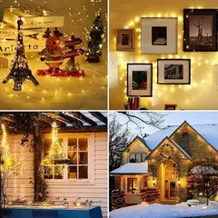 USB LED String Lights para Decoração de Natal Luzes de fadas impermeáveis Fio de cobre, Guirlanda de luz, Festa de casamento, 10 m, 20 m, 30m na internet