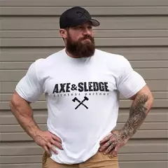 Algodão masculino solto camiseta de grandes dimensões, camiseta de ginástica masculina, streetwear de corrida, roupas fitness, moda esportiva verão, novo
