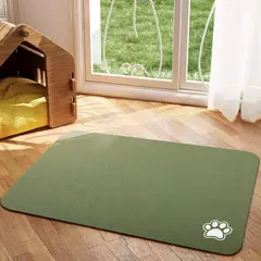 Tapete absorvente para alimentação de animais de estimação, tapete absorvente para cães e gatos, para comida e água, fácil de limpar, secagem rápida, para bebedores bagunçados - loja online