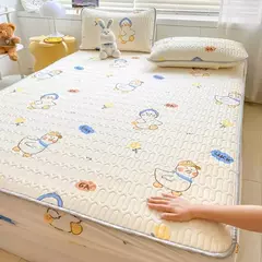 Esteira refrigerando natural do látex para a cama, sentimento fresco macio, folha cabida e fronha, tampa do colchão, esteiras do verão da categoria A - loja online