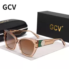 GCV-Óculos Polarizados Femininos, Borboleta, Retangular, Triângulo, Aparência de Acetato, Design de Patentes, Brand Fashion, UV400 - Wolf Magazine