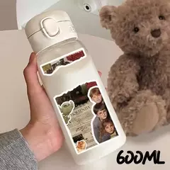 Harry potter palha copo de água 600/400ml crianças beber portátil plástico transparente grande capacidade esporte garrafa de água presentes - Wolf Magazine