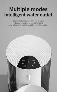 Fonte de água automática sem fio para animais de estimação, 3l, recarregável, alimentador de água cronometrado, inteligente, gato e cachorro, sem necessidade de filtro
