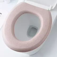 Imagem do Tampa De Assento Sanitário De Silicone Lavável, Adesivo Impermeável, Tampa De Tampa Do Toalete De Espuma, Copo Portátil, Acessórios Do Banheiro