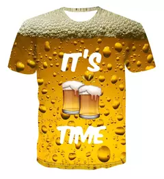 Camiseta Casual de grandes dimensões masculina e feminina, Top de manga curta, Gola redonda, Bebida, Refrigerante, Cola, Fanta Print, 3D, Engraçado, Moda na internet