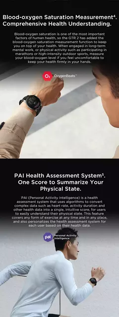 Amazfit-Smartwatch GTR 2 com autonomia de bateria ultra longa incorporada, telefone Android e iOS, Alexa, nova versão na internet
