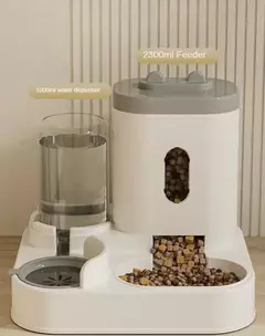 Alimentador automático cão gato tigela de comida com fonte água grande capacidade dispensador de armazenamento de alimentos para animais de estimação recipiente filhote de cachorro acessórios para animais de estimação - Wolf Magazine