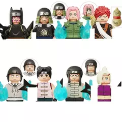 Naruto Sasuke Sakura Kakashi Obito Jiraiya Tsunade Anime Mini Homem Blocos Figura - comprar online