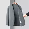 Fato casual ultra fino de seda gelo masculino, casaco pequeno, sem raços, negócio high-end, verão, pequeno, leve, luxo, novo