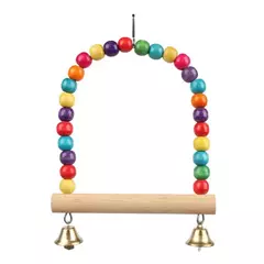Brinquedo para animais de estimação, balanço de pássaros, papagaio, suporte de balanço de madeira, suprimentos para animais de estimação (s: 12x15cm/l: 18*22cm)