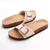 Chinelos Antiderrapantes Kidmi-Camurça para Homens e Mulheres, Mulas Clássicas de Cortiça, Sandálias Fivela Ajustável, Moda Exterior