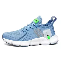 Tênis de corrida respirável unissex para homens e mulheres, tênis casual, tênis confortável, cinza, moda - comprar online