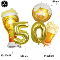 Artigos para Festa de Aniversário para Homens e Mulheres, Preto e Dourado, 50 Anos, Pratos De Papel, Copos, Guardanapo, Toalha De Mesa, Louça Decoração na internet