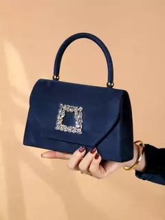 Espumante Velvet Evening Clutch Bag, Glitter Bling, brilhante, glamouroso, requintado, elegante, elegante, 1Pc - comprar online