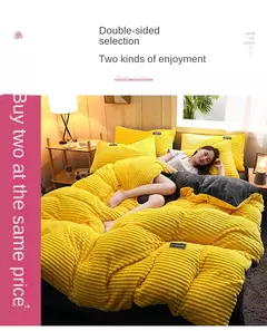 Grossa Monocromática Velvet Duvet Cover, Warm Bedding Set, Double Soft Quilt Cover, Twin Queen e Rei Consolador, Inverno, 220*240 na internet