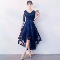 Vestido curto fora do ombro, elegante vestido de baile, frente curta e costas lo - comprar online