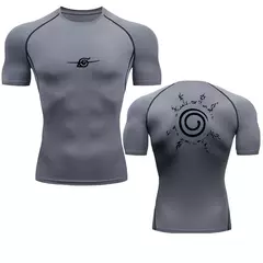 Imagem do Camisa esportiva de compressão anime masculina, camiseta de ginástica secagem rápida, camiseta esportiva fitness, tops de elasticidade, camiseta masculina, verão, outono