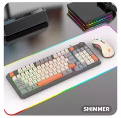 USB Wired Game Keyboard and Mouse Set, Iluminado, Desktop, Laptop, Casa, Escritório, Feminino, Masculino, K820 na internet
