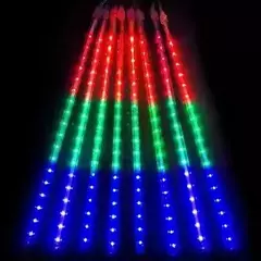 LED Meteor Shower Rain Lights Fairy String Light Impermeável Queda de chuva Festa de Natal Decoração de pátio 30cm