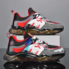 Sapato Masculino Tênis Masculinos, Casuais, de Luxo, Confortáveis, Tênis de Treinamento, Respiráveis, Estilo Mocassim, de Corrida - loja online