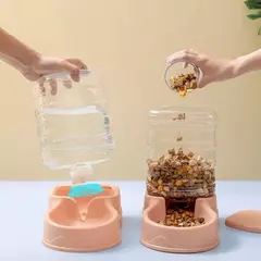 3.8l material pp alimentador para animais de estimação fonte de água tigela de bebida alimentador automático para animais de estimação grande gato cão dispensador de comida
