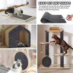 Auto-adesivo Scratch Board parede para proteção de sofá, Anti Cat Scratch, sofá Scratch Board, patas Sharpen Trimmable, DIY - Wolf Magazine