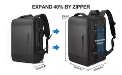 Mochilas expansíveis impermeáveis para homens Likros, grande capacidade, mochila de viagem de negócios, Weekend Laptop Bag, Carry on - loja online