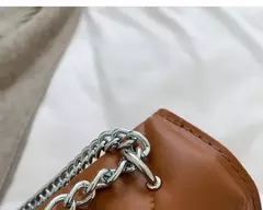 Bolsa de Ombro De Couro PU Para Mulheres, Bolsa Feminina, Correia De Corrente, Crossbody, Punho, Designer, Moda na internet