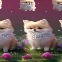 Lençol fosco para o quarto, tampa da cama, tampa da cama, um cão do amor, Pomeranian, impresso, fronhas (não incluindo) na internet