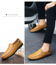 Couro de vaca natural masculino mocassins de couro genuíno italiano, sapatos de vestido masculino, calçado formal, casual, marca, venda - Wolf Magazine