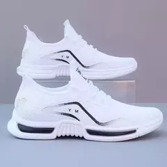 Imagem do Yez-Tênis de malha macia respirável masculino, tênis de corrida ao ar livre, moda versátil na moda, calçados casuais para verão, novo, 2022