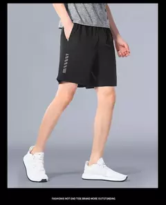 SONECHOKI-Shorts De Corrida Respiráveis Para Homens, Impressão Listrada, Shorts De Ginástica Soltos De Basquete Esportivo, Treinamento Fitness, Fundo De Treino na internet