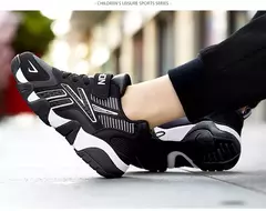 Tênis de couro infantil, sapatos de meninos, casual, tênis, corrida, escola, esportes, crianças, meninos, moda, sapatos de caminhada, 7-12 anos - loja online