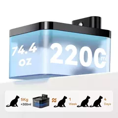 Rojeeco fonte de água automática sem fio para gatos, 2600mah, dispensador de água para animais de estimação, sensor infravermelho, fonte inteligente para animais de estimação - Wolf Magazine