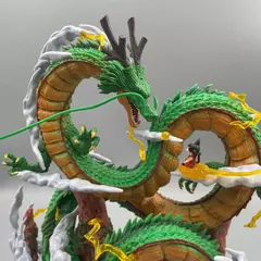 Dragon Ball Figura Anime, Shenron Goku e Shenron, Modelo Estatueta, PVC Estátua, Boneca Coleção, Quarto Toy Presentes, 24cm na internet