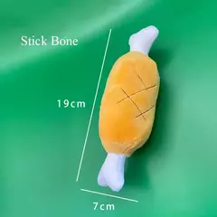 Brinquedos de pelúcia para cães, acessórios para cães estridentes, brinquedo para animais de estimação, som macio, mastigar, mordida, resistente, sorvete, batatas fritas, humburger - loja online