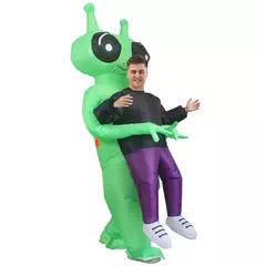 Adulto et alienígena traje inflável engraçado ternos extravagantes vestido morte fantasma purim halloween carnaval anime festa cosplay trajes