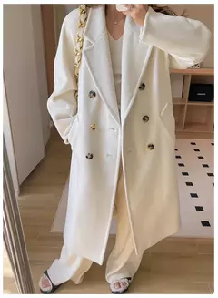 Imagem do Casaco de Cashmere Camel Classic, casaco de lã de comprimento médio, novo, 101801, outono e inverno