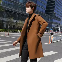 Casacos de inverno slim fit masculinos, casacos de inverno, casual negócios, casacos longos, marca