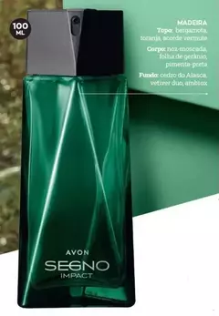 Perfume Segno Impact Avon Deo Parfum Masculino 100ml - loja online